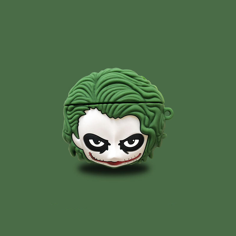 Jester Face AirPods Case – 3D Villain-Inspired Silicone Cover