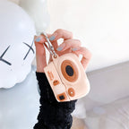 Camera AirPods Case – Vintage 3D Mini Camera Silicone Cover 📸✨