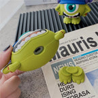 Mike Wazowski AirPods Case – Cute 3D Cartoon Silicone Cover (Monsters University)